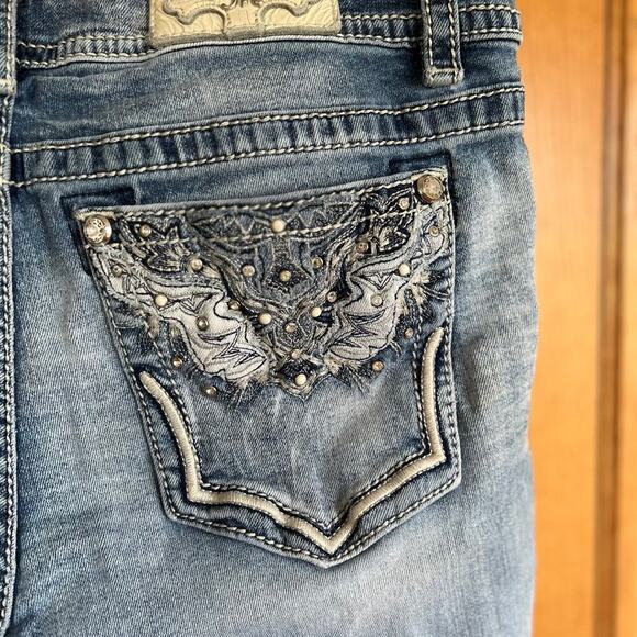 Miss Me Mid Rise Easy Ankle Skinny stretch, women's size 31/26 - Picture 4 of 9